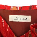 SNIDEL Crinkle Midi Dress Red Orange Cream S Photo 6