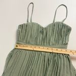 Lulus Women’s Jehona Sage Brush Pleated Classic Tiered Maxi Dress Size XS NEW Photo 8