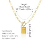 Gold Cross Pendant Paperclip Chain Necklace ~NEW~ Photo 4