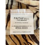 Faithfull the Brand Faithful The Brand De Christin Midi Dress Wyldie Animal Print Linen Size 6 Photo 6