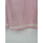 Vermont Country Store Pink Striped Seersucker Shift Dress 3X Lace Trim Beach Photo 1
