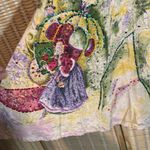 Christopher Fischer 100% Cotton Painted Victorian Cinderella Circle Skirt Medium Purple Photo 6