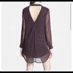 ASTR -  Floral Chiffon Back Cutout Shift Mini Dress Small Photo 2