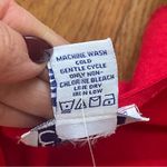 Everlily Red Linen midi jumpsuit romper sleeveless v Photo 10