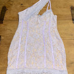 Pretty Little Thing LILAC LACE BINDING DETAIL UNDERWIRED BODYCON DRESS Size 2 Photo 0