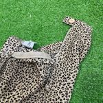 Liz Claiborne Vintage Y2K Liz Baker Leopard Print Size XL Maxi Skirt Photo 4