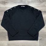 T By Alexander Wang Snap Sleeve French Terry‎ Sweatshirt Black Size XS Photo 2