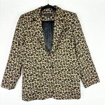 Endless Rose  Leopard Cheetah Print Two Button Blazer Size Small NWOT Photo 0