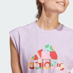 Adidas NWT  x Farm Rio Sleeveless Tee Purple Photo 2