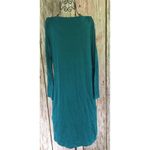 Talbots S NWT faux Wrap Green Mid Length Sweater Dress Small S Photo 5