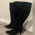 Diane Von Furstenberg Gorgeous  Silk Assets Embellished Sequined Heeled Boots Photo 0