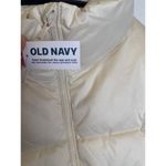 Old Navy  Cream Quilted Puffer Vest Zip Up NWT Sz XL Women’s Water Resistant Photo 2