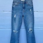 MOTHER SUPERIOR DENIM Insider crop step fray jeans in We Are Castaways blue 23 Photo 0