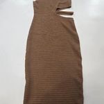 Michael Costello  x REVOLVE Athena Midi Dress in Mushroom Medium Photo 11