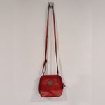 Pratesi Firenze Red Small Italian Leather Crossbody Bag VGUC Photo 4