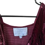 Hill House Akilah Nap Dress Burgundy Velvet Red Photo 3
