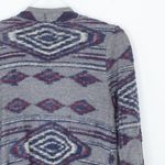 Lucky Brand Wool Blend Aztec Tribal Print Waterfall Cardigan Photo 9