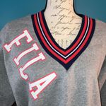 FILA Vintage  V-neck Sweatshirt, Large Photo 1