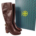 Tory Burch NEW Sofia Tall Riding Boots Calf Leather Perfect Brown Size 7 Photo 0