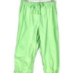 Vintage Y2K Women's Brat Green Cropped Capri Coastal Grandmother Medium Photo 0