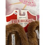 True Religion Slippers with Rhinestone Horseshoe, XL 9.5-10.5 Photo 1