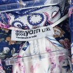 Anthropologie Darn Good Yarn Oversized Floral Lightweight Cardigan Photo 8