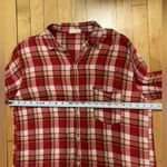 CP Shades Red Plaid and Gingham Gauze Cotton Button Down Photo 7