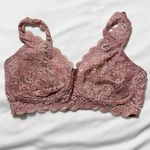 Hanro Moments Lace‎ Bra Bralette Size 32D Sweet Pepper Luxury Intimates Lingerie Pink Photo 1