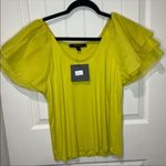 Andrew Marc ✨ Top With Short Layered Ruffle Sleeves✨ Photo 2