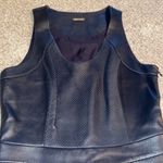 Rebecca Minkoff  Liv Perforated Navy Leather Dress Photo 3