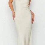 Beginning Boutique Mariana Cream Midi Dress Photo 0