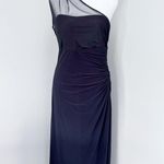 Ralph Lauren Black one shoulder maxi dress with mesh overlay #formal #elegant #event Photo 0