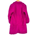 Nanette Lepore  Raspberry Maggie Coat size XS Long Sleeve Lined Wool Photo 9