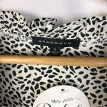 Staccato White & Black Dot Printed Ruffle Sleeveless Blouse S Photo 3