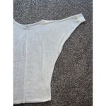 White Birch  Women's White Open Knit Oversized Top Size‎ Large Photo 10