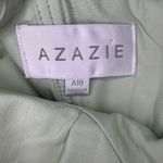 Azazie  BECCA Agave Sheath V-Neck Chiffon Dress.  B4 Photo 10