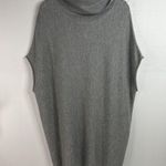 Joan Vass  Studio Size M Tunic Sweater Cashmere Blend Cowl Neck Sleeveless Gray Photo 1
