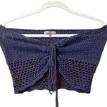 Charlotte Russe Baby Blue Knit Top Women’s Size Medium Yarn Shirt Lightweight!! Photo 3