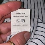 Faithfull the Brand Striped Lace Up V-neck Tunic Shirtdress Photo 4