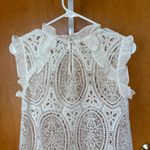 Monique Lhuillier BHLDN  White Lace‎ Mini Dress 2 NWT Photo 4