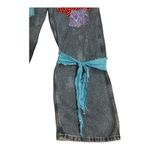 Lee Vintage  Dungarees Rivited Denim Blue Bib Overalls Size L Carpenter Patchwork Photo 9
