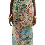 Isla & White High Neck Maxi Dress in Amalfi S Blue Photo 0