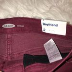 Old Navy NWT  Boyfriend Raw Hem Burgundy Shorts Photo 2