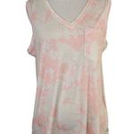 Toad & Co  Women's Aviatrix Pocket Tank Top Pink Tie Dye NWT Size Medium Photo 0