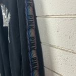 PINK - Victoria's Secret Victoria’s Secret PINK BLACK RAINBOW SIDE STRIPE BLING COWL NECK size S Photo 7