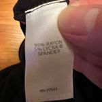 J.Jill Wearever Collection Rayon Spandex Black Wide Leg Pants Slit On Bottom Leg Photo 6