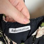 Reformation  Russet Top in Elizabeth Women's Large Black Floral‎ Smocked Dainty Photo 5