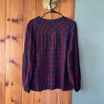 CAbi  Caroling Button Down Top in Joyful Plaid- Size Medium Photo 2