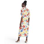Rixo Dress Womens 4 Floral Multicolor Long Sleeve Maxi Ruffle Hem New Tag Rayon Photo 2