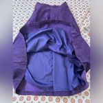 Bagatelle Vintage  100% Leather Purple Midi Flare Skirt Size 6 Photo 7